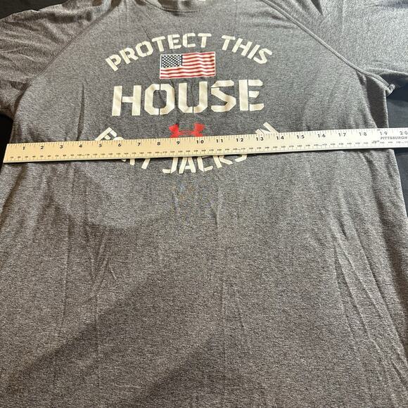 Under Armour Protect This House Fort Jackson Men’s Gray Shirt Size Medium - Picture 4 of 6